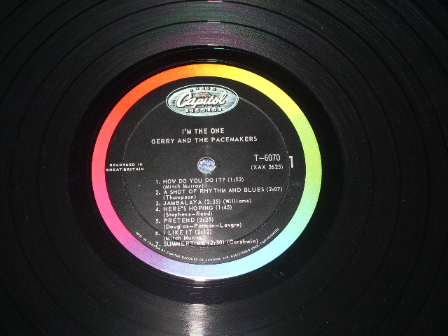 画像: GERRY AND THE PACEMAKERS - I'M THE ONE ( 1st Album) / 1963 CANADA ORIGINAL MONO  LP 