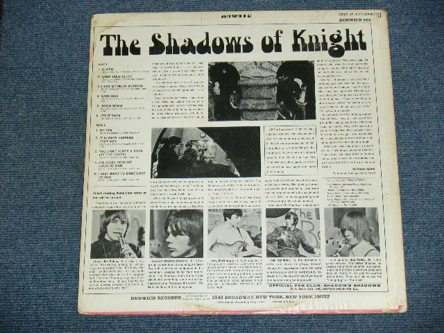 画像: THE SHADOWS OF KNIGHT - GLORIA ( Ex-/Ex+++) / 1966  US ORIGINAL UN-SILHOUETTE Label MONO LP 