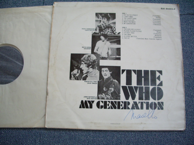 画像: THE WHO  -  MY GENERATION  / 1966 WEST-GERMANY  ORIGINAL MONO LP 