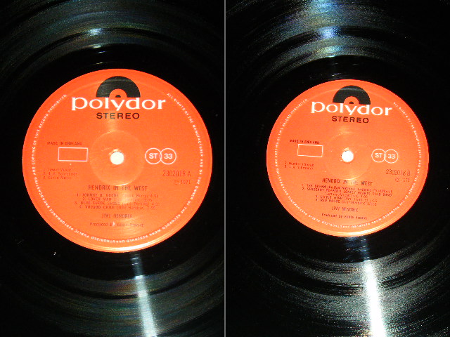 画像: JIMI HENDRIX - IN THE WEST ( Ex+++/MINT- ) / 1971 UK ORIGINAL LP 