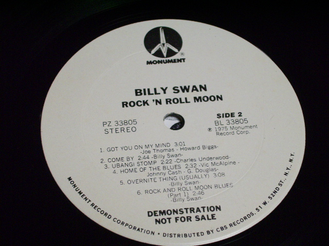 画像: BILLY SWAN - ROCK 'N ROLL MOON With Promo Outer Cover/ 1975 US ORIGINAL LP