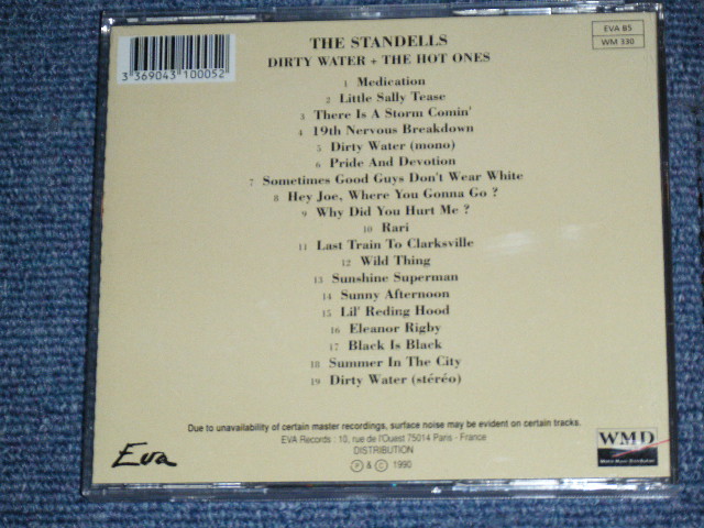 画像: THE STANDELLS - DIRTY WATER + THE HOT ONES/ 1990 FRANCE   ORIGINAL Used CD