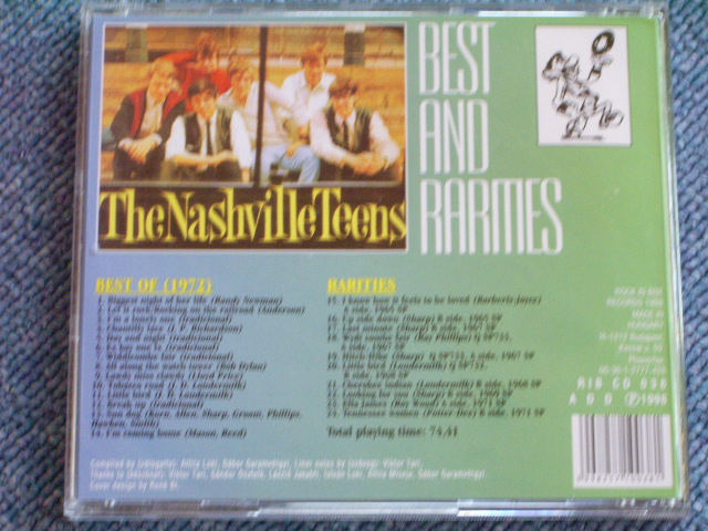画像: THE NASHVILLE TEENS - BEST OF + RARITIES  / 1998 HUNGARY   BRAND NEW  CD